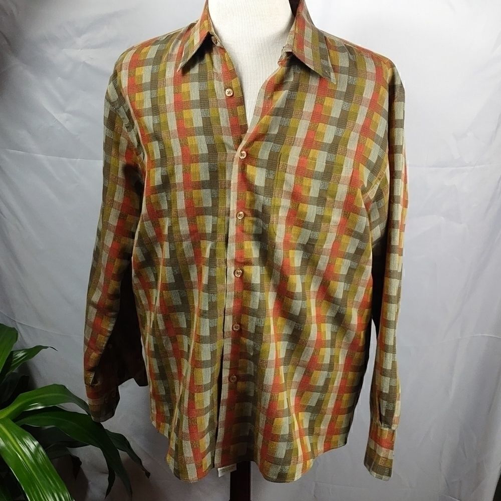Norm Thompson Fall Color Check Shirt